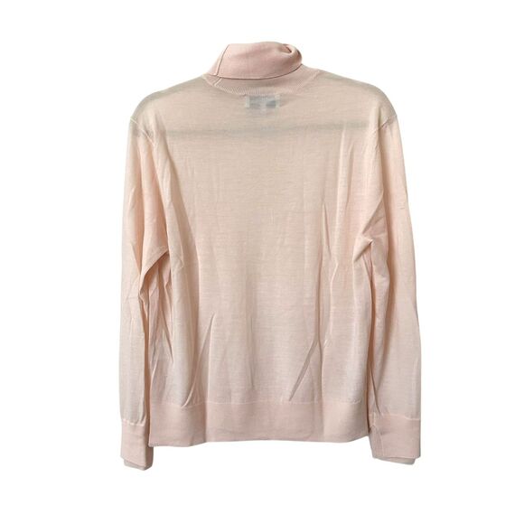 SAINT ART Carla Merino Wool Turtleneck Sweater Light Pink Medium - Picture 3 of 5